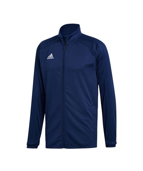 adidas jacke dunkelblau weiß|adidas fußball jacken.